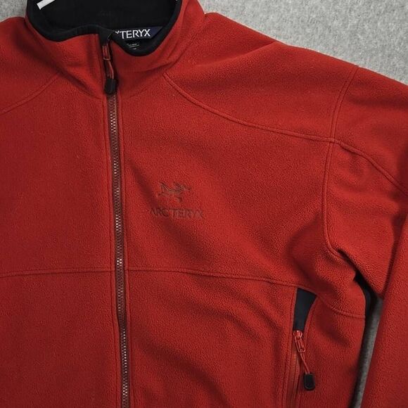 VTG Arc’teryx Sigma AR Windstopper Jacket Red XL Fleece Full Zip - Picture 3 of 15